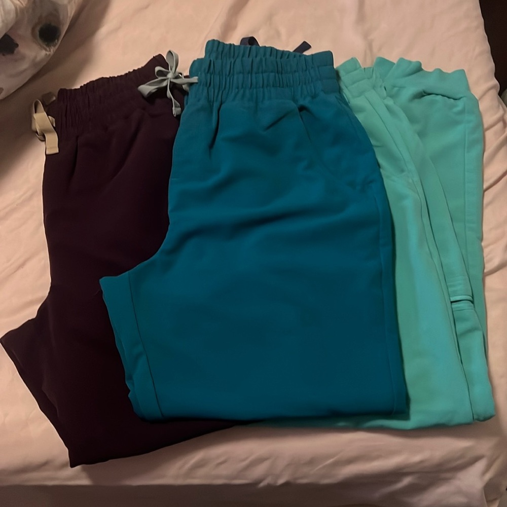 3 - Figs Zamora OG High Waist Jogger Scrub Pant Pacific  Medium